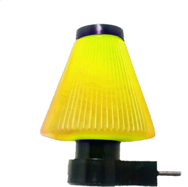 Sanhan Plug & Play Energy Saving Night Lamp 0.5w Night Light yellow colour for bedroom Night Lamp(10 cm, Yellow)