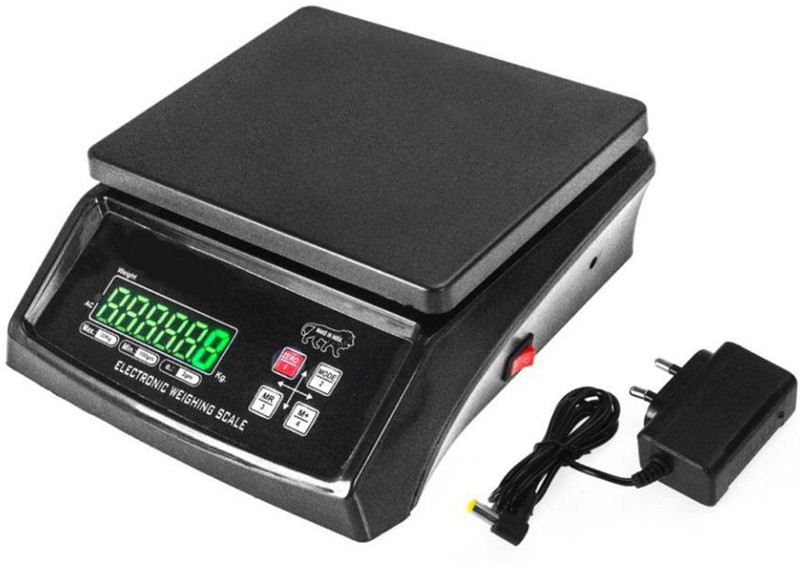 INDICUL Front Back (Double) LED Display 30 KG Weighing Scale Weighing Scale(Black)