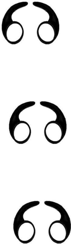 Somapa 8 Pcs (4 Pair) Earbuds For boAT Rockerz 255 Earhook only | Rubber Earbuds For Boat Rockerz | Black (8 Pcs) In The Ear Headphone Cushion(Pack of 8, Black)