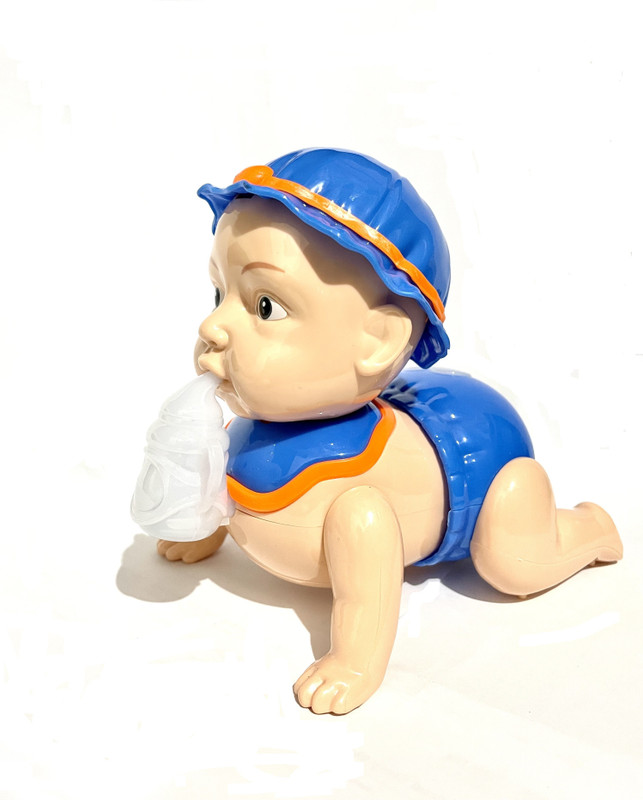 LooknlveSports Runing and Weeping Naughty Baby Crawling Toy with Music and 3D Lights(Multicolor)