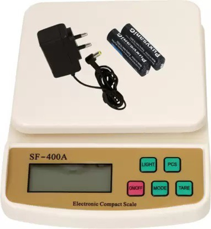 RTB Kata, Fruits, Shop, Food, Computer Kata, Sabzi, (White) (Adaptor Included) Weighing Scale(White)