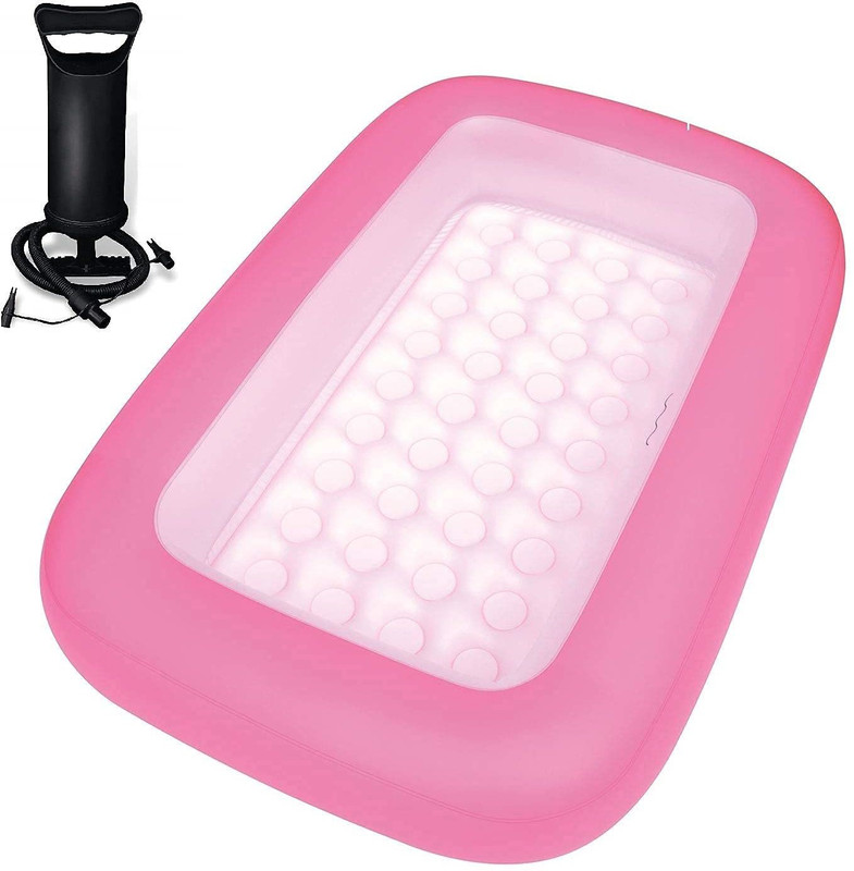Zooglu Inflatable Kids Swimming Pool With Air Pump(Pink)