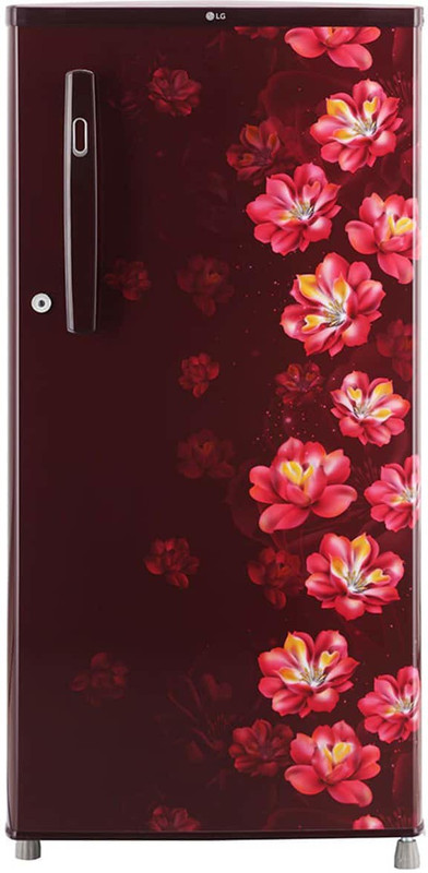 LG 185 L Direct Cool Single Door 1 Star Refrigerator(SCARLET JASMINE, GL-B199OSJB)