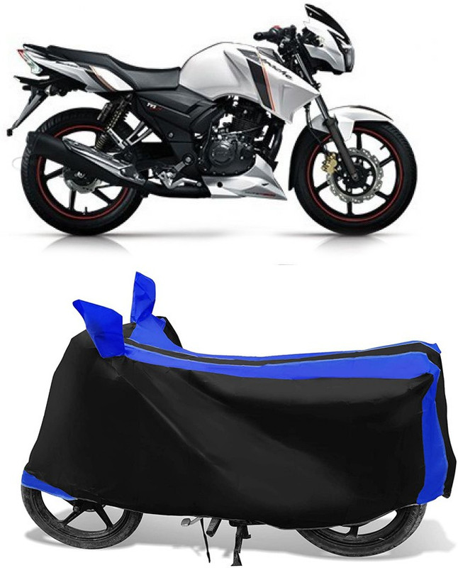 KAROBAR Two Wheeler Cover for TVS(Apache RTR 160, Blue)