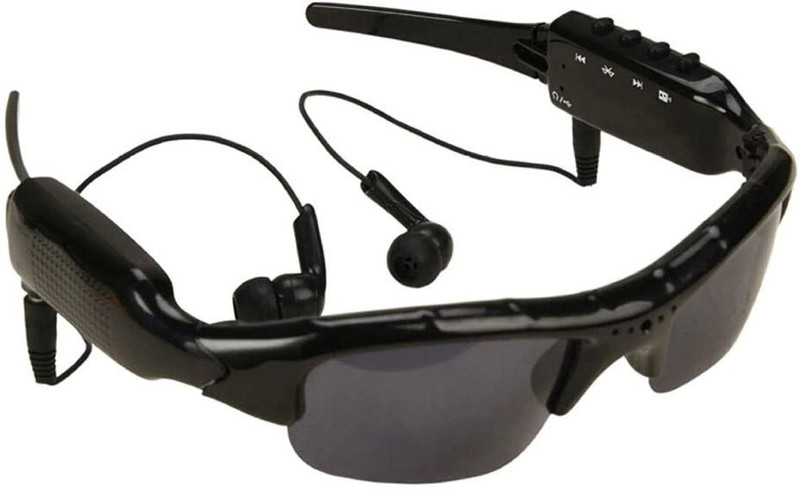GLARIXA Best Quality Bluetooth Sunglasses Headphone With Hands-Free Calling Function(Black)