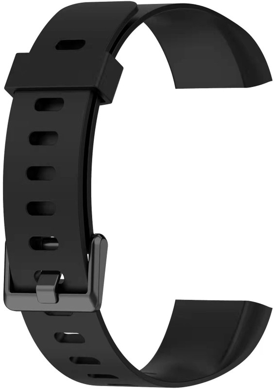 nanna silicon strap belt for realme smart band watch RMA 183 black Smart Band Strap(Black)