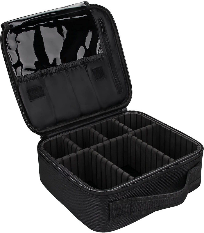 Pyarana Stylist Waterproof Makeup Storage Organizer Cosmetic Bag for Woman Makeup Storage Bag Vanity Box(Black)
