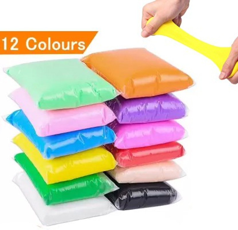 blue seed Air Dry Clay,modelling clay art kids gifts+small tools Creative Educational Clay Multicolor Putty Toy
