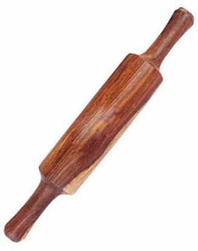 EVEROON Classy And Premium Wooden Rolling Pin Belan/Bellan For Chapati And Roti Rolling Pin(Brown, Pack of 1)