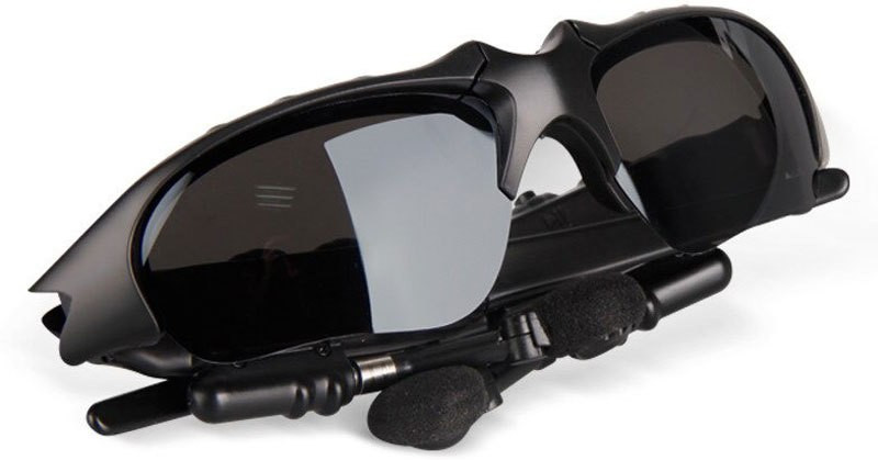 GLARIXA Sunglasses Bluetooth Headphones with Mic Super Bass(Black)