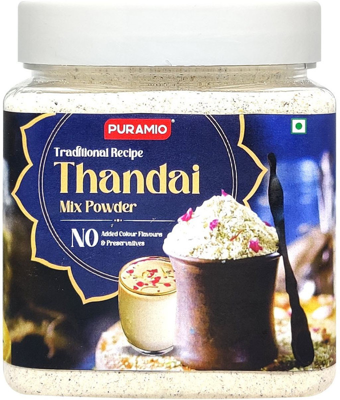 PURAMIO Traditional Recipe Thandai Drink Mix Powder,(250 g)