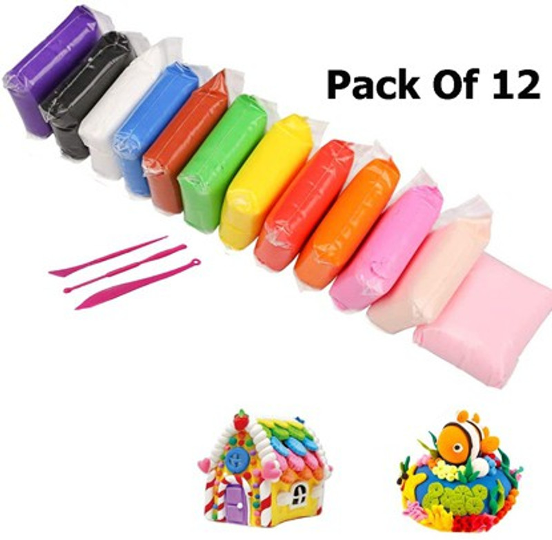 blue seed Colorful Children Modeling Soft Clay+Tools Creative Learning toy Art DIY Crafts Multicolor Putty Toy