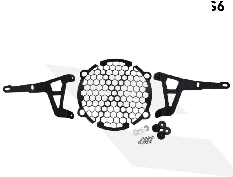 M Technics HIMALAYAN-BS6 HEADLIGHT GRILL| X SERIES HEADLIGHT GRILL FOR HIMALAYAN-BS6 MODEL Bike Headlight Grill(Black)