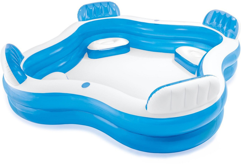 VW Intex SWIM CENTER FAMILY LOUNGE POOL 56475 Inflatable Swimming Pool(White , bkue)