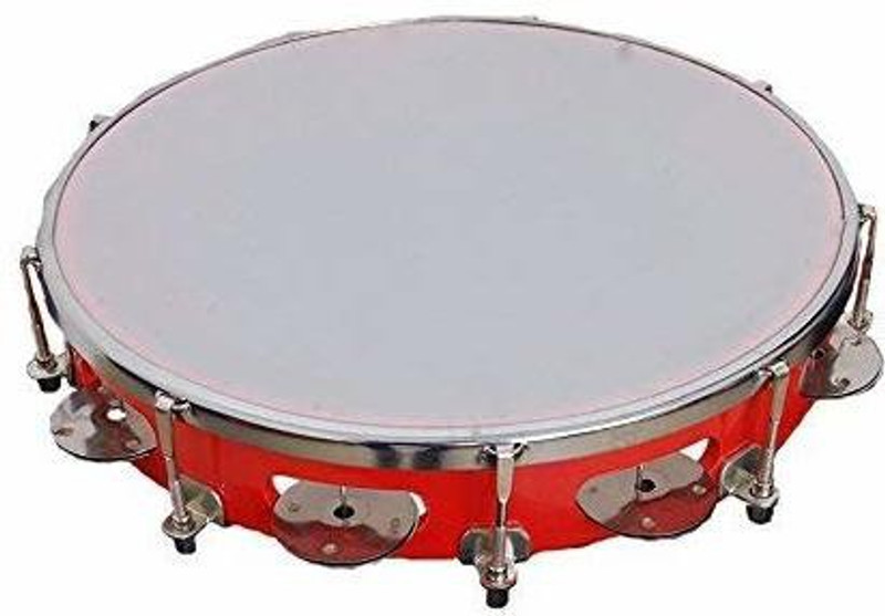 EKTA MUSICAL 18 cm With Head Tambourine(Metal)