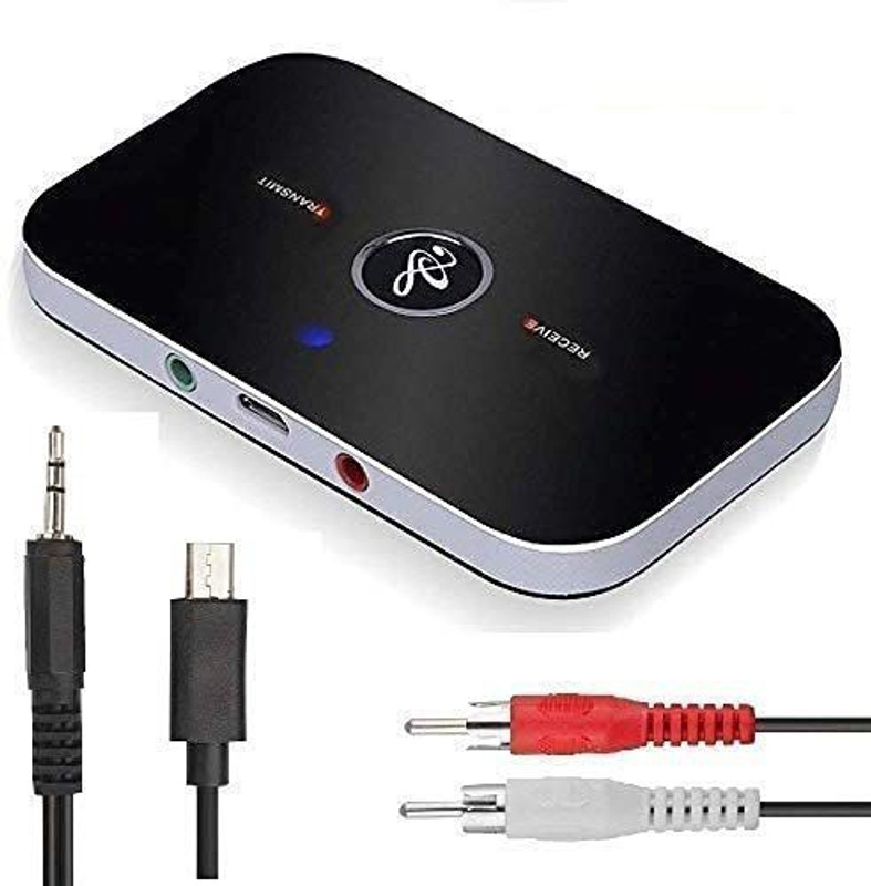 Vacotta Wireless 2-in1 audio receiver/transmitter music sound adaptor with 3.5mm jack 1 W AV Control Receiver(Black)