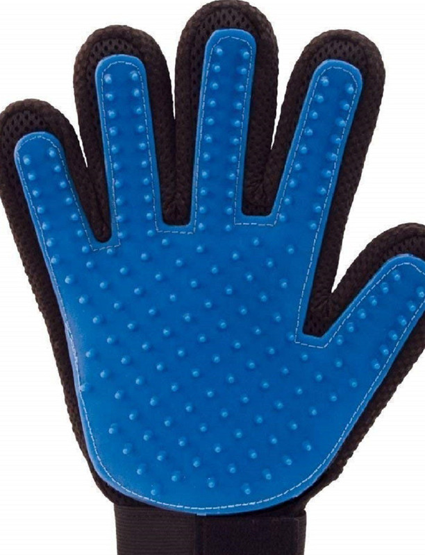 Pups&Pets Five Finger Pet Hair Remover Deshedding Gloves, Washing Gloves Grooming Gloves for Dog & Cat(Multicolor, Medium)