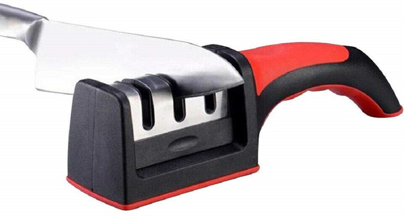 FuerDanni Knife Sharpener Knife Knives Scissor and Blade Sharpening Knife Sharpening Steel(Stainless Steel)