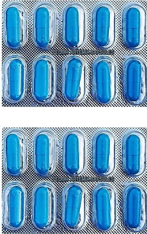 Peqon Artemia cysts Brine Shrimp Eggs for Baby and Fry Fishes 2 Strips (20 Capsules) 0.03 kg (2x0.01 kg) Dry New Born Fish Food