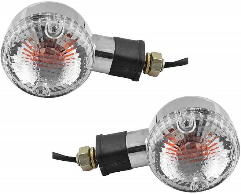 ESSAR AUTO LIGHTS Front, Rear Flasher Indicator Light for Bullet, Bajaj Avenger, Classic(Orange)