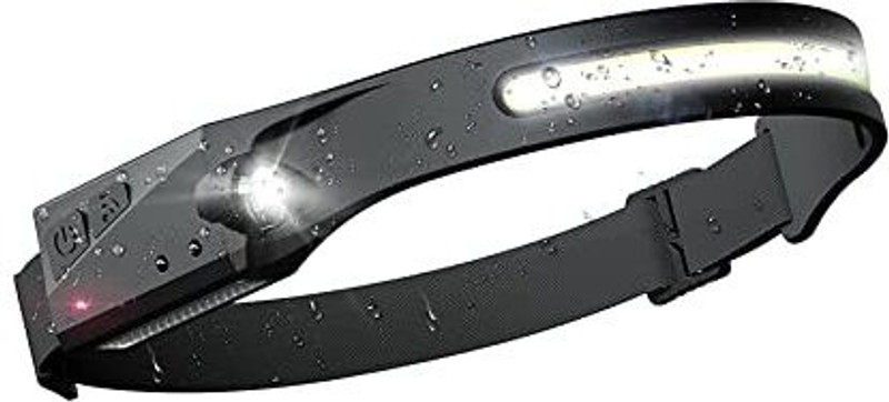 Vanrakshak Portable USB Rechargeable LED Headlamp 1 hrs Torch Emergency Light(Black)