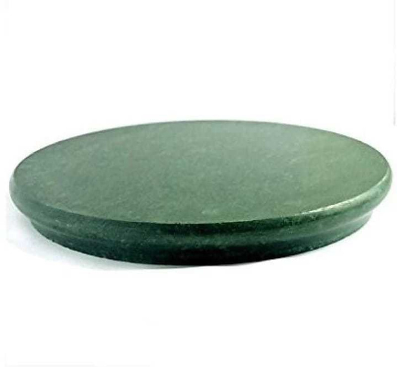 EVEROON Green Marble Rolling Board/ Chakla For Chapati/Roti Board(Black, Pack of 1)
