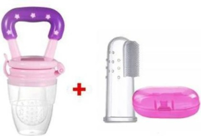 qtypie FRUIT NIBBLER AND TONGUE CLEANER Feeder(Pink)