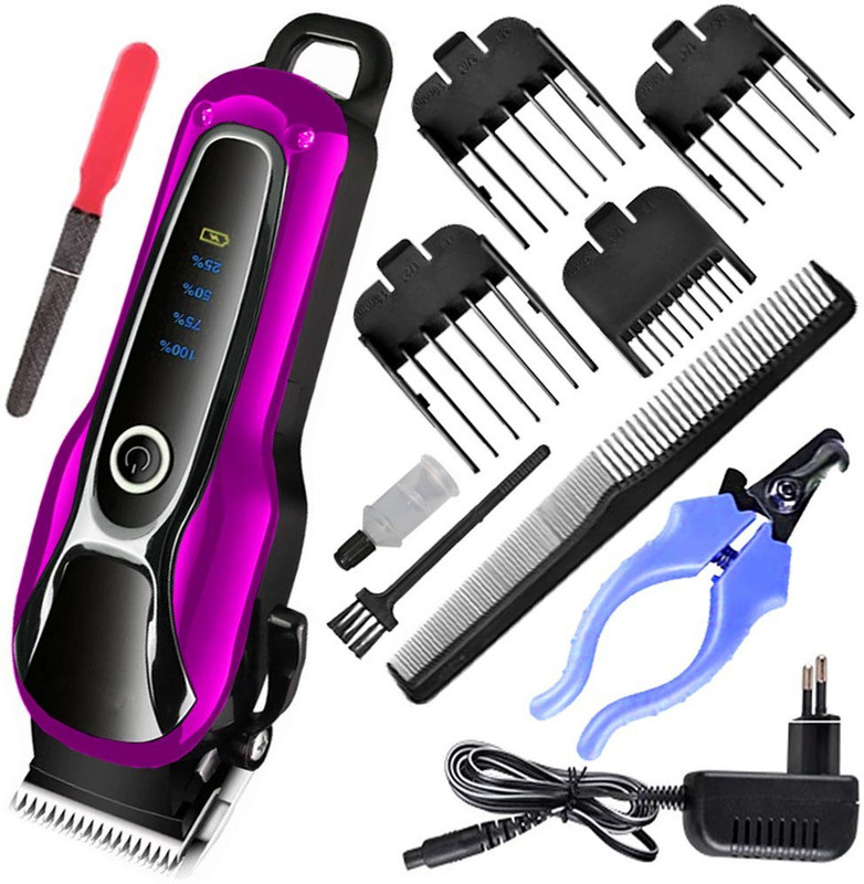 Crostal Dog and cat grooming kit with powerfull motor Multicolor Pet Hair Trimmer