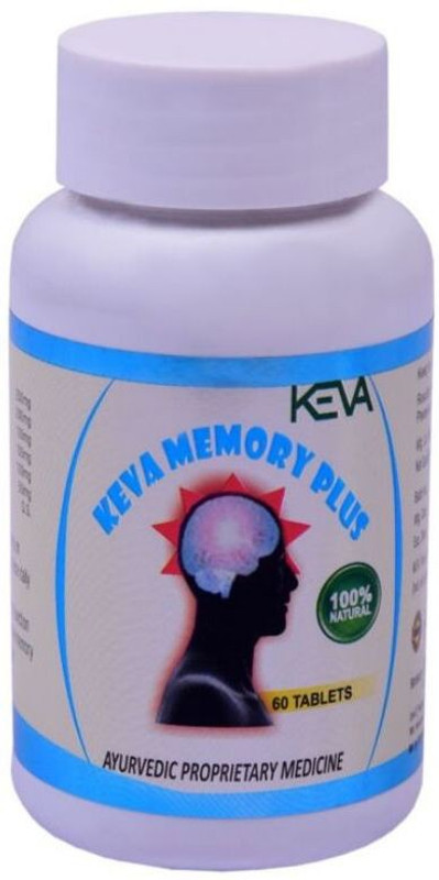 KEVA Memory Plus Tablet for Brain Power & Stress Relief(60 Tablets)