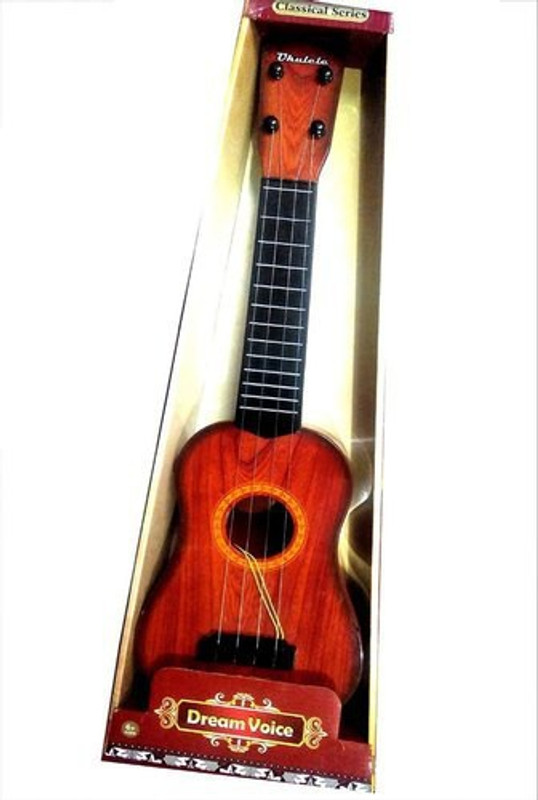 Kmc kidoz 4-String Acoustic Learning Guitar Toy for Kids , Musical Instrument Educational Guitar Toy for Beginners Kids Child(Multicolor)
