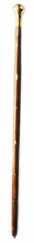RanaCreation Wood Morning Walk Hand Rule Stick, 23 inch, Natural Brown Walking Stick