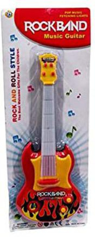 Kmc kidoz Rockband Musical Instrument Guitar Toy for Kids Boys Kids(Multicolor)