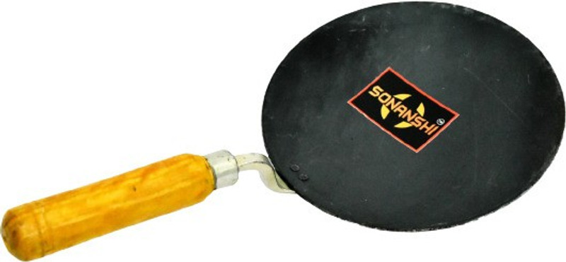 Sonanshi Iron Tawa for Making Dosa/Chapati/Paratha/Roti/Thepla - Black Color Tawa 24.15 cm diameter(Iron)