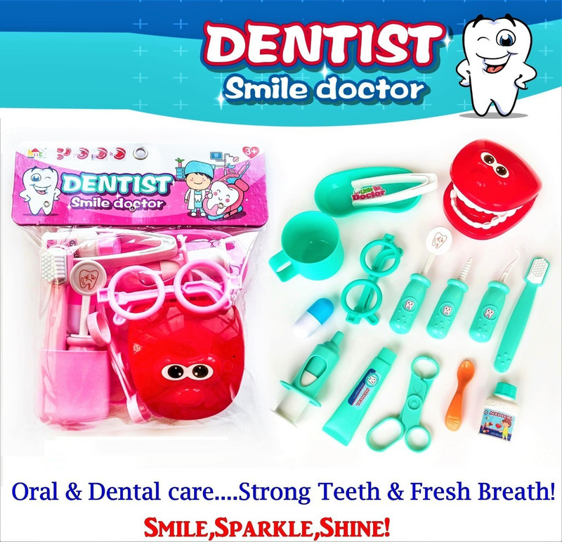 Globular Dentist Doctor Medical Set 15 Piece for Kids Playing Doctor Set