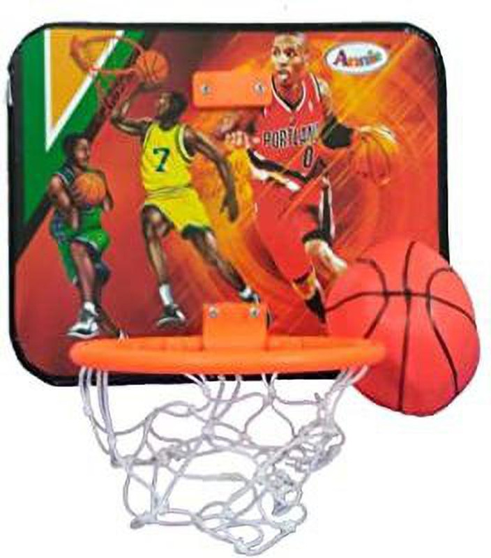 Kmc kidoz Basket Ball Hanging Board with Rubber Ball Sports (color May Vary) Basketball