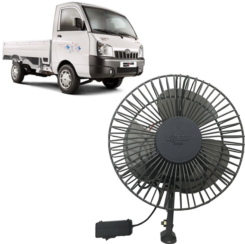 Selifaur Kobra 12 Volt 6" Fan for Car, Truck, Vehicle Cooling Steel Metal Maxximo Car Interior Fan(12 V)