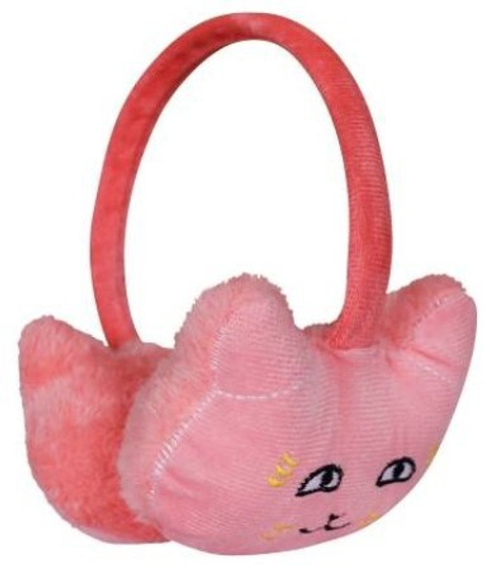 MOMSCAPE Winters Ear Warmer Adjustable Size Fur Knitted Ear Muffs For Girls Boys (Pink) Ear Muff(Pack of 1)