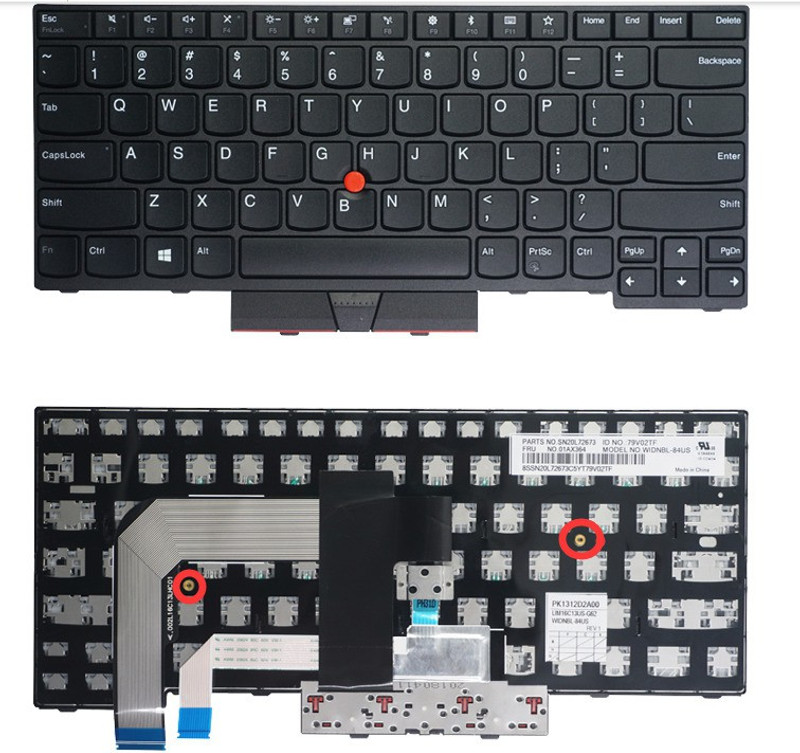 SellZone Keyboard For Lenovo Thinkpad A475, A485, T470, T480, (Black) Internal Laptop-size Laptop Keyboard Compatible with Desktop, Laptop, Mac(Black)