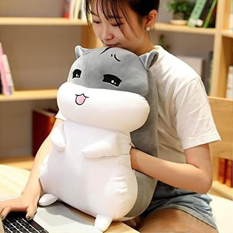 SMCD Stuffed Animal Hamster Plush Toy Cute Plush Soft Pillow Doll - 35 cm(Multicolor)