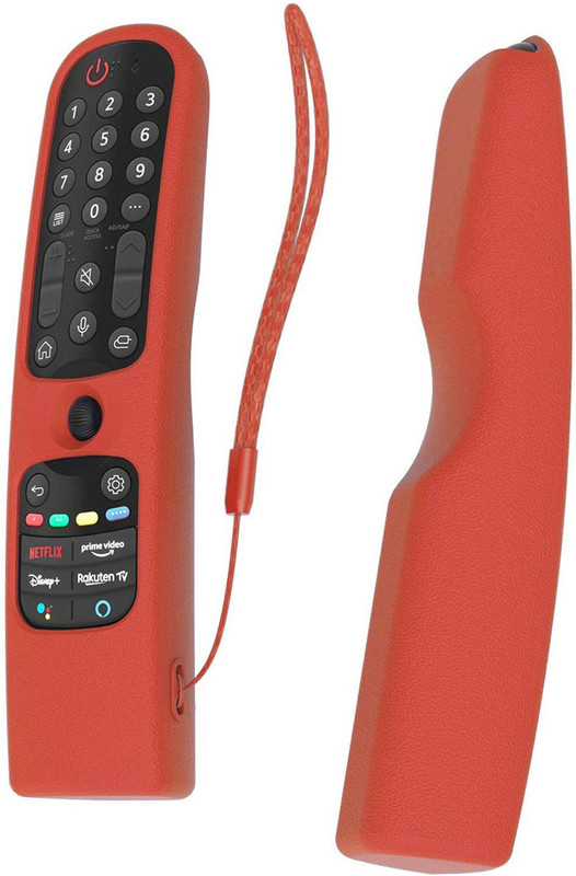 Oboe Front & Back Case for LG AN-MR21GA Magic Remote (2021) Shockproof Cover with Loop(Blue, Shock Proof, Silicon, Pack of: 1)