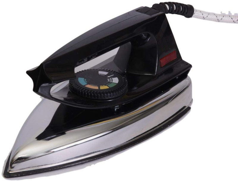 LE - EASE LITE Dual coated non-stick soleplate automatic iron box everyday ironing press 750 W Dry Iron(Black)