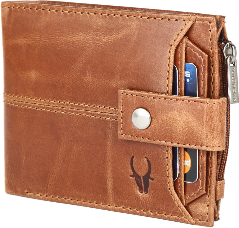 WILDHORN Men Casual, Evening/Party, Formal, Travel Tan Genuine Leather Wallet(9 Card Slots)