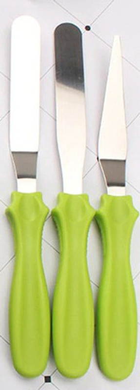JAMBOREE Stainless Steel Cake Spatula Baking Pastry Tool Fondant Cream Mixing Scrapper Offset Spatula(Pack of 1)