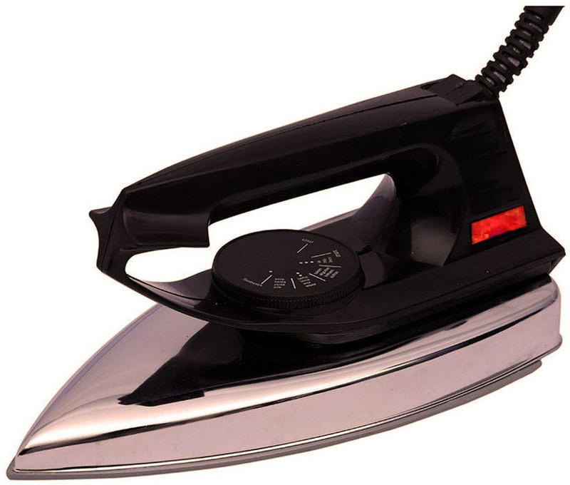 LE - EASE LITE Best Dry Iron box with American Heritage Soleplate, 360' swivel cord 750 W Dry Iron(Black)