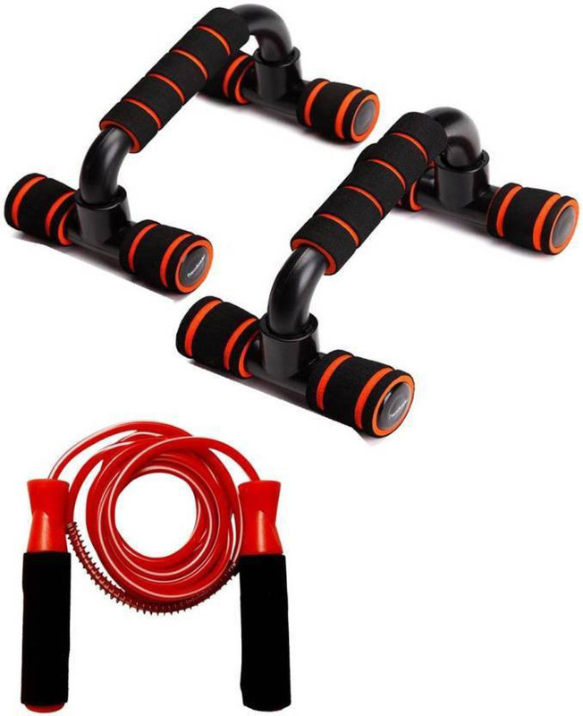 L'AVENIR Push Up Bar, Skipping Rope Fitness Accessory Kit Kit