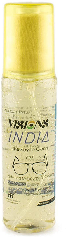 Augen Spectacles, Sunglasses, Laptop, PC, Camera Lens (Lemon Grass, 60ML) Cleaning Solution(60 ml)