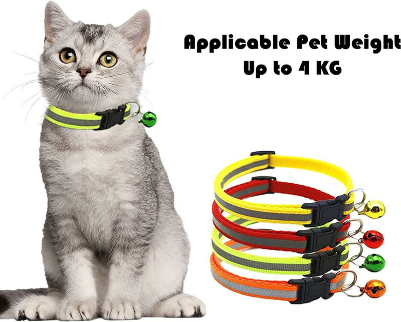 chullbull pet products Pet Safe Collars for Cats Rabbit Bell Dog & Cat Collar Charm(Random, Round)