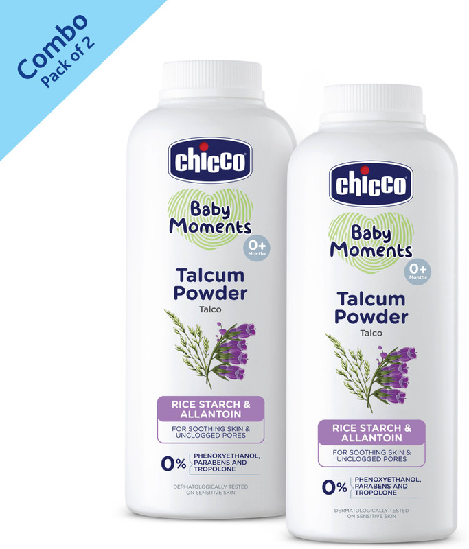 Chicco Baby Moments Talcum Powder(2 x 300 g)