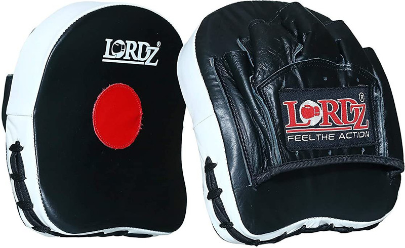 Lordz Boxing Focus/Punching Pad synthetic leather (1 pair) Focus Pad(Black)