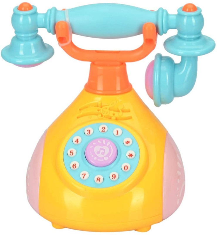 SR Toys Retro Phone Landline Baby Phone Mobile Musical Toys for Children(Multicolor)